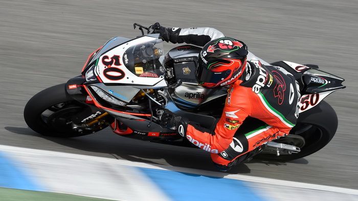 Ταχύτερος την 3η μέρα του τεστ της Jerez, ο Sylvain Guintoli της Aprilia.